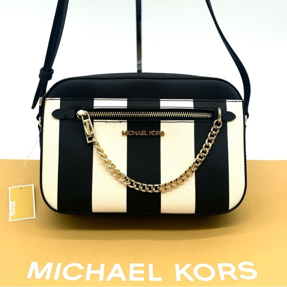 (NWT) Michael Kors Large EW Crossbody Bag Black Multi - Picture 1 of 9